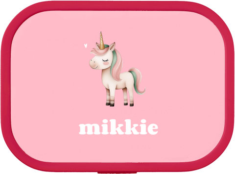Mepal lunchbox Campus met naam en eenhoorn