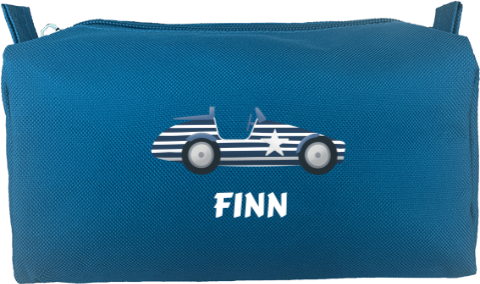 Etui met naam en auto