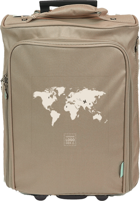 Reistrolley met wereldkaart ontwerp als stijlvol bedrijfs­cadeau