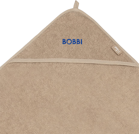 Kraamcadeau badcape gepersonaliseerd met naam