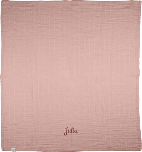 Hydrofiele doek met naam geborduurd
