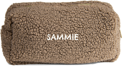 Teddy luieretui met geborduurde naam