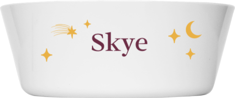 Kinderkommetje met naam, maan en sterretjes