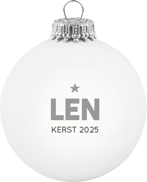 Baby's eerste kerstbal met naam
