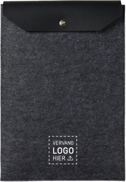 Laptopsleeve vilt met logo