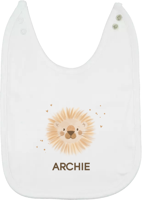 Slabbetje met schattig leeuwtje