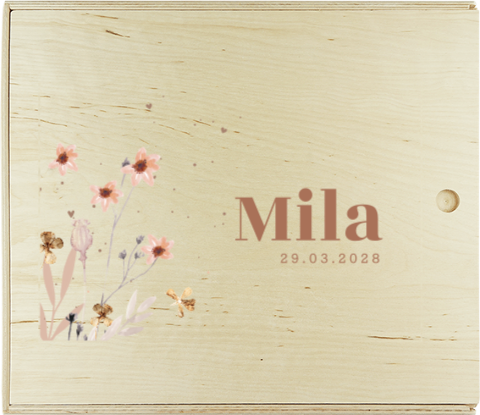 Presentatiedoos met bloemen