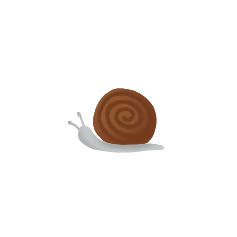 Sluitzegel met een kleine slak - vel met 25 stickers