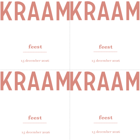 DIY typografische kraamfeestkaartjes voor een meisje
