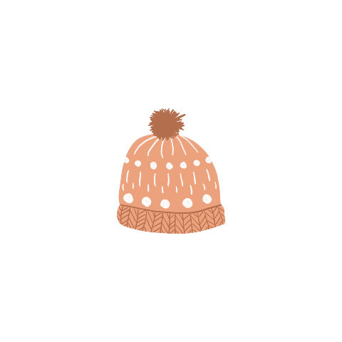 Sluitzegel met een wintermuts- vel met 25 stickers