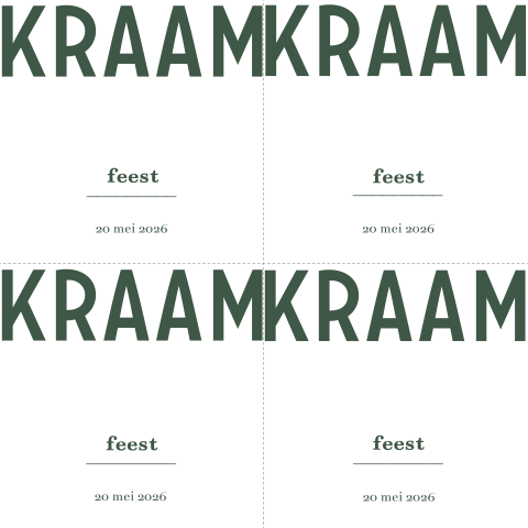 DIY typografische kraamfeestkaartjes voor een jongen