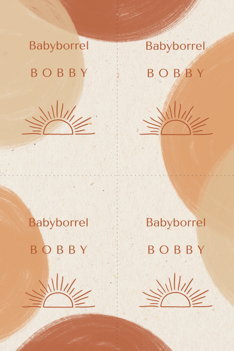DIY babyborrelkaartjes met een halve zon en gekleurde bollen