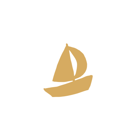 Sluitzegel met een zeilbootje - vel met 25 stickers