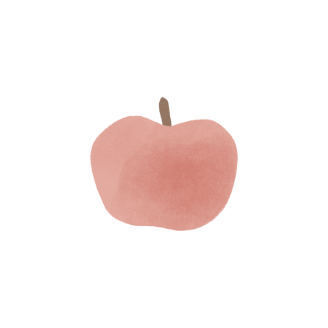 Sluitsticker met een appel - vel met 25 stickers