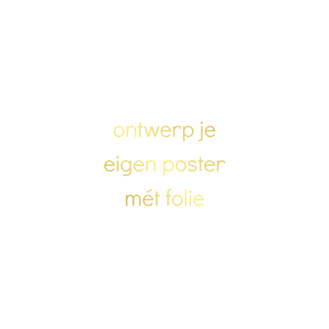 Ontwerp je eigen vierkante poster met foliedruk