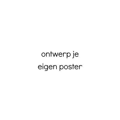 Ontwerp je eigen vierkante poster zelf