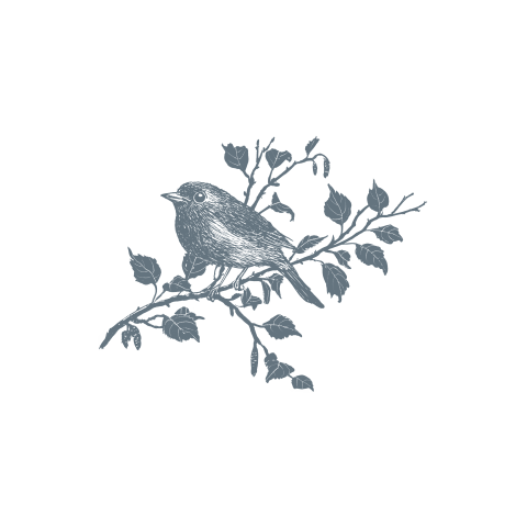 Sluitsticker met Rijksstudio vogel - vel met 25 stickers