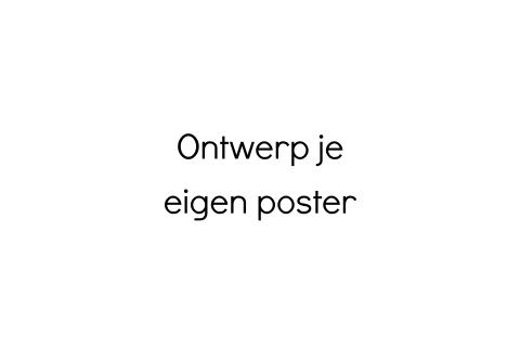 Ontwerp je eigen liggende poster zelf