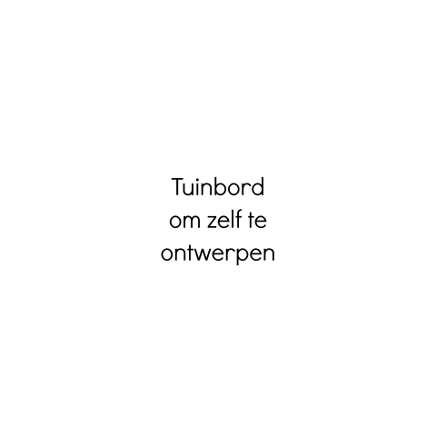 Blanco vierkant tuinbord