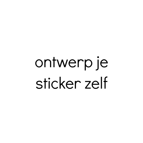 Blanco ronde sticker, foliedruk is mogelijk - vel met 25 stickers