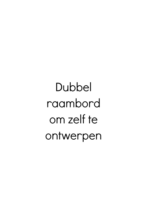 Blanco dubbel staand raambord