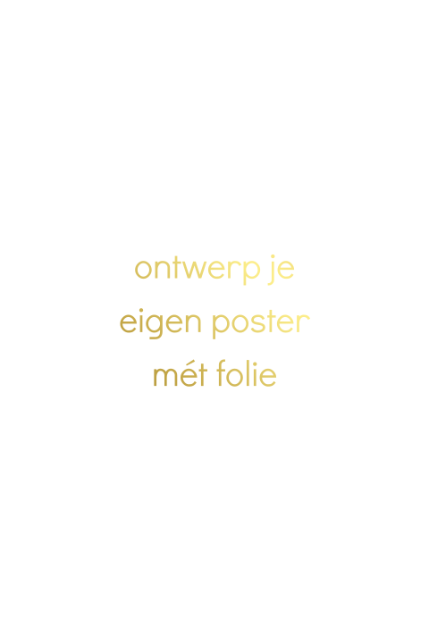 Ontwerp je eigen staande poster met folie zelf
