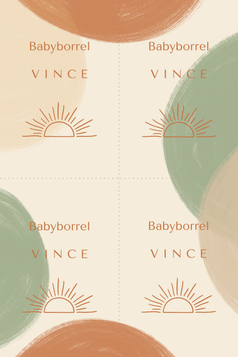 DIY babyborrelkaartjes met gekleurde bollen en een halve zon