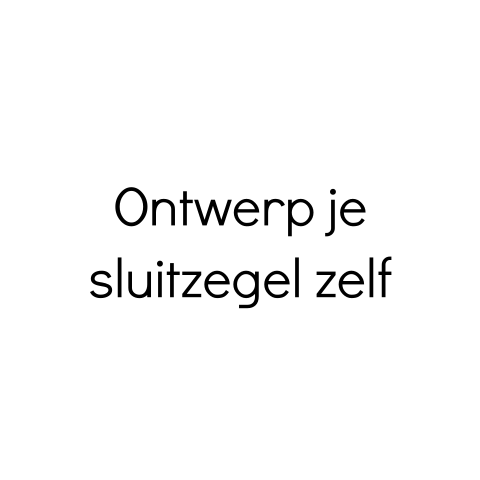Blanco sluitzegel om zelf te ontwerpen - vel met 25 stickers