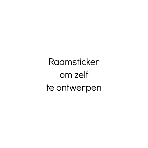 Blanco ronde raamsticker van ø 60 cm