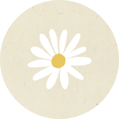 Sluitzegel met een madeliefje of margriet