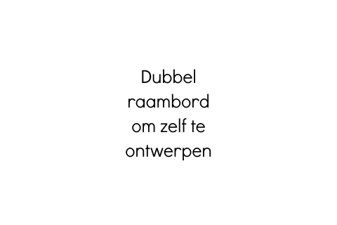 Blanco dubbel liggend raambord