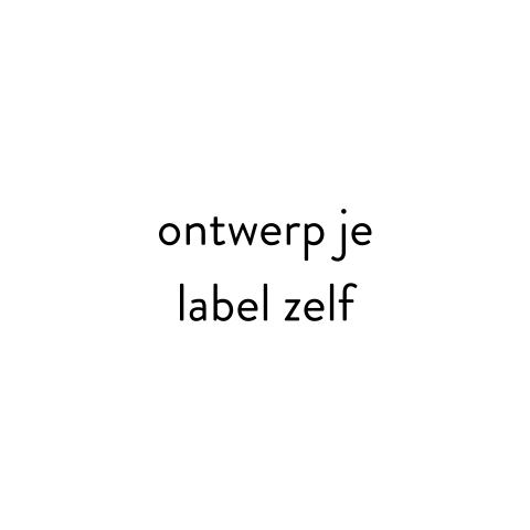 Ontwerp zelf je vierkante label - met gaatje