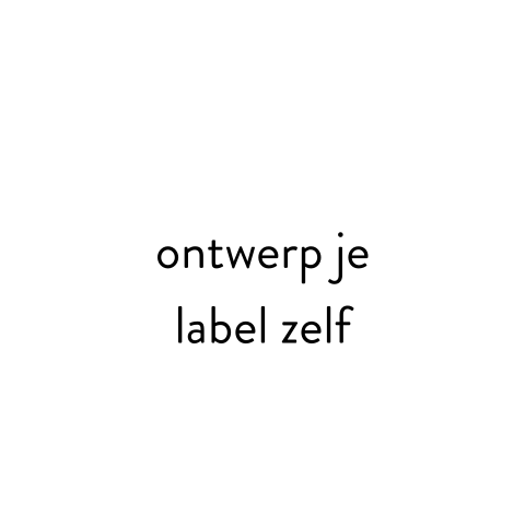 Ontwerp zelf een rond label van ø 40 mm