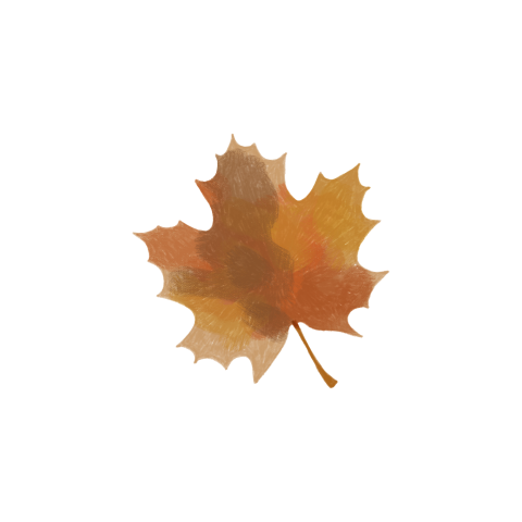 Sluitzegel met een herfstblaadje - vel met 25 stickers