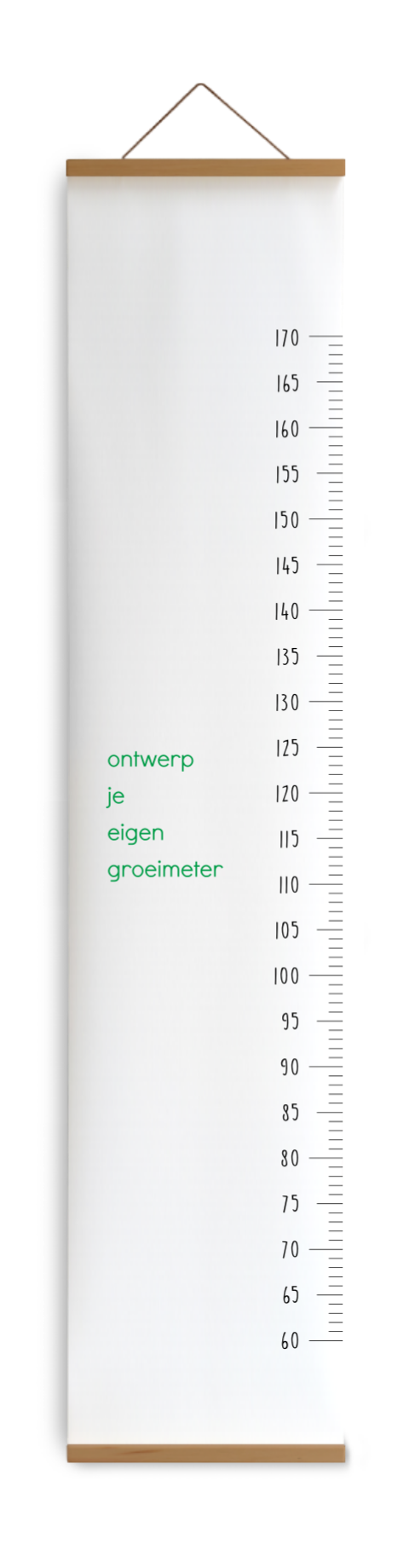 Een blanco groeimeter om helemaal zelf te ontwerpen!