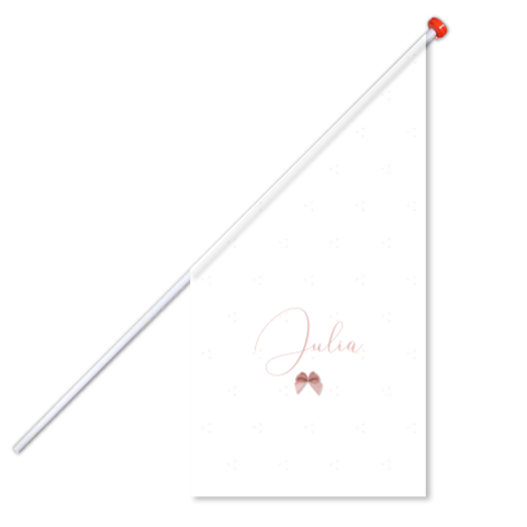 Geboortevlag met een minimalistisch en klassiek ontwerp