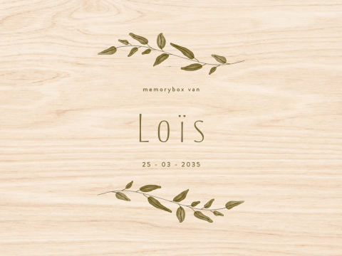 Memorybox met twee takjes