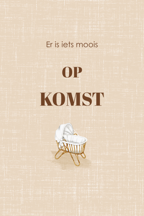Zwangerschapsaankondiging baby op komst