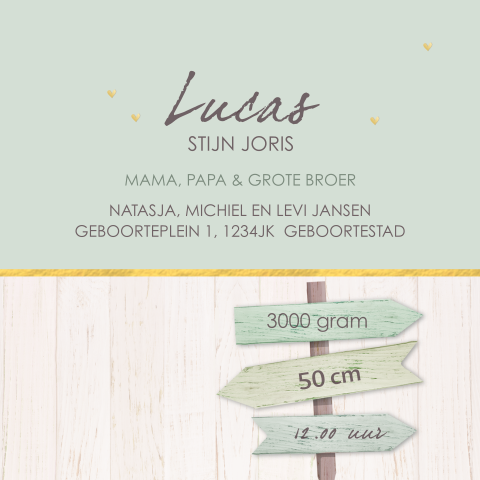 Kaart binnenkant