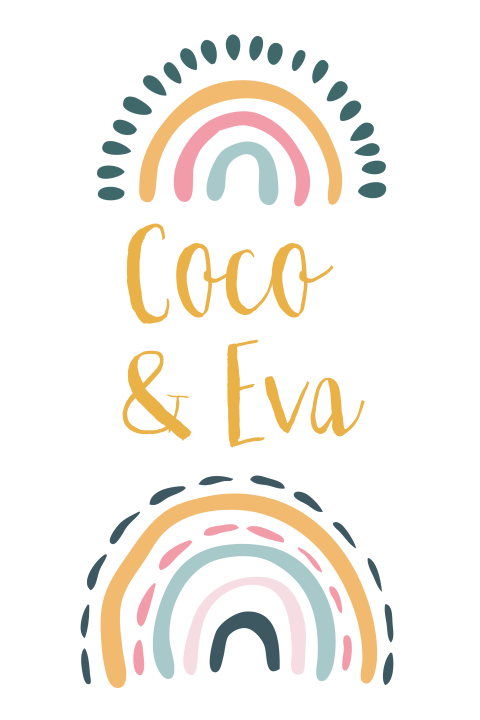 Tweeling regenboog geboortekaartje