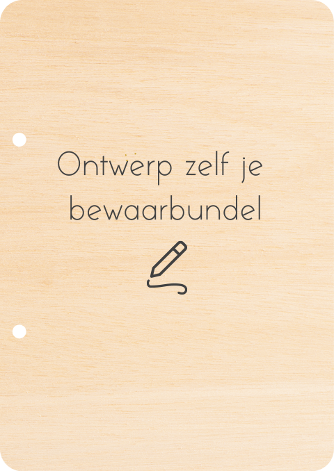 Bewaarbundel voor geboortekaartjes