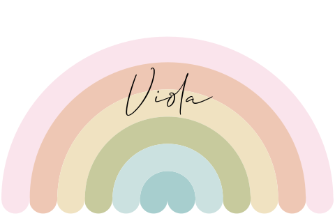 Regenboog stans geboortekaartje meisje pastel