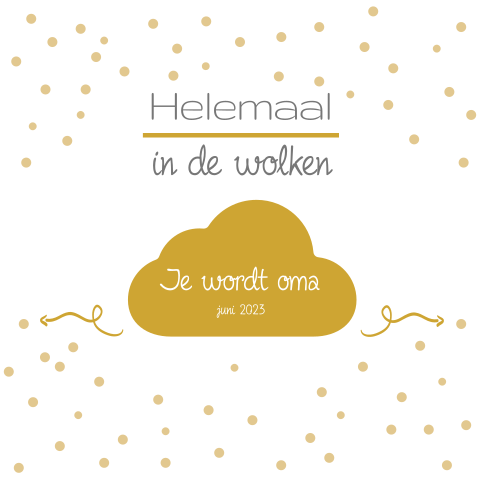 Aankondiging zwangerschap je wordt oma