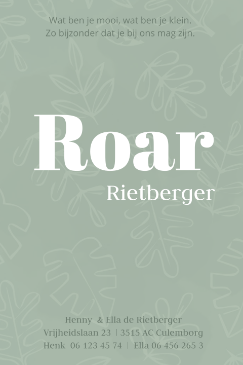 Kaart binnenkant