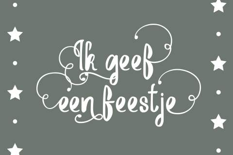Moderne uitnodiging kinderfeestje jongen sterren