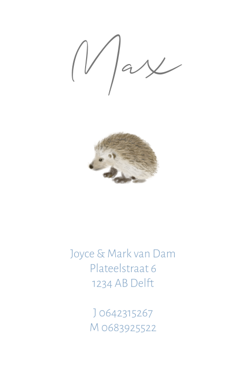 Kaart binnenkant