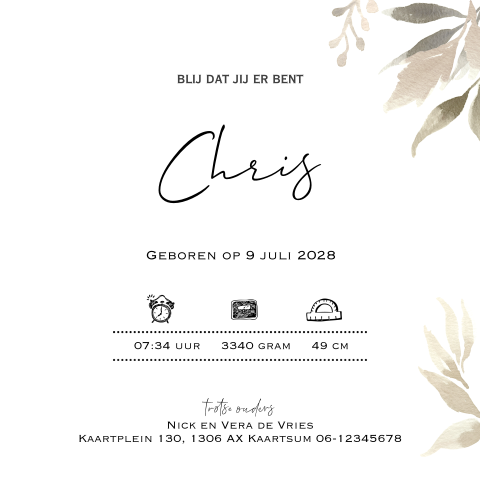 Kaart binnenkant