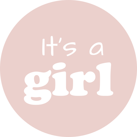 Sluitzegel roze its a girl