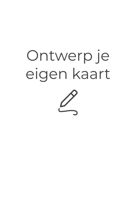 Enkel staand geboortekaartje