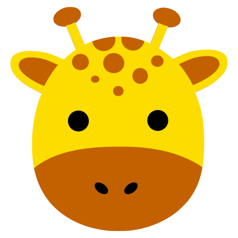 Geboortekaartje vorm stans giraffe unisex